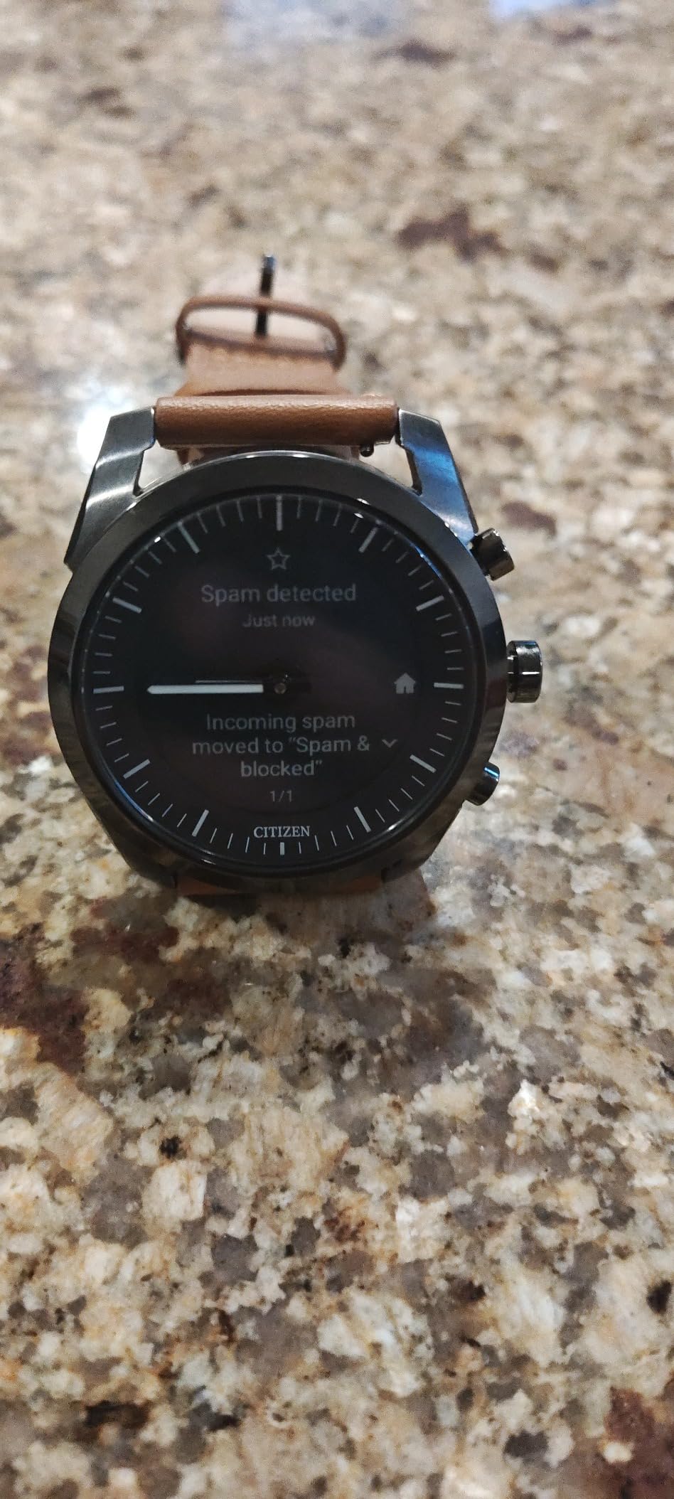Citizen CZ Smartwatch with YouQ wellness app featuring IBM Watson® AI and NASA research, black and white customizable display, Bluetooth, HR, Activity Tracker, 18-day battery life, iPhone® and Android™ Compatible - Customer Photo 1