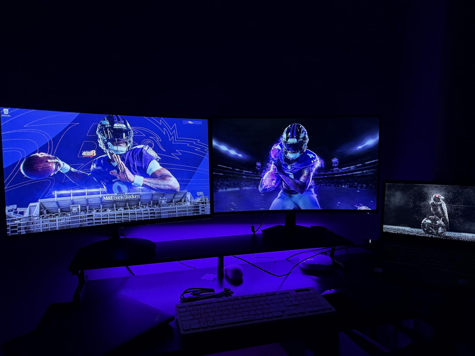 ODK 48 Inch Gaming Desk with USB Charging Ports and LED Lights, Reversible L Shaped Computer Desk with Storage Shelves & Monitor Stand, Corner Gamer Desk Table with Power Outlets, Black Customer Review ODK 48 Inch Gaming Desk with USB Charging Ports and LED Lights, Reversible L Shaped Computer Desk with Storage Shelves & Monitor Stand, Corner Gamer Desk Table with Power Outlets, Black - Customer Photo 1