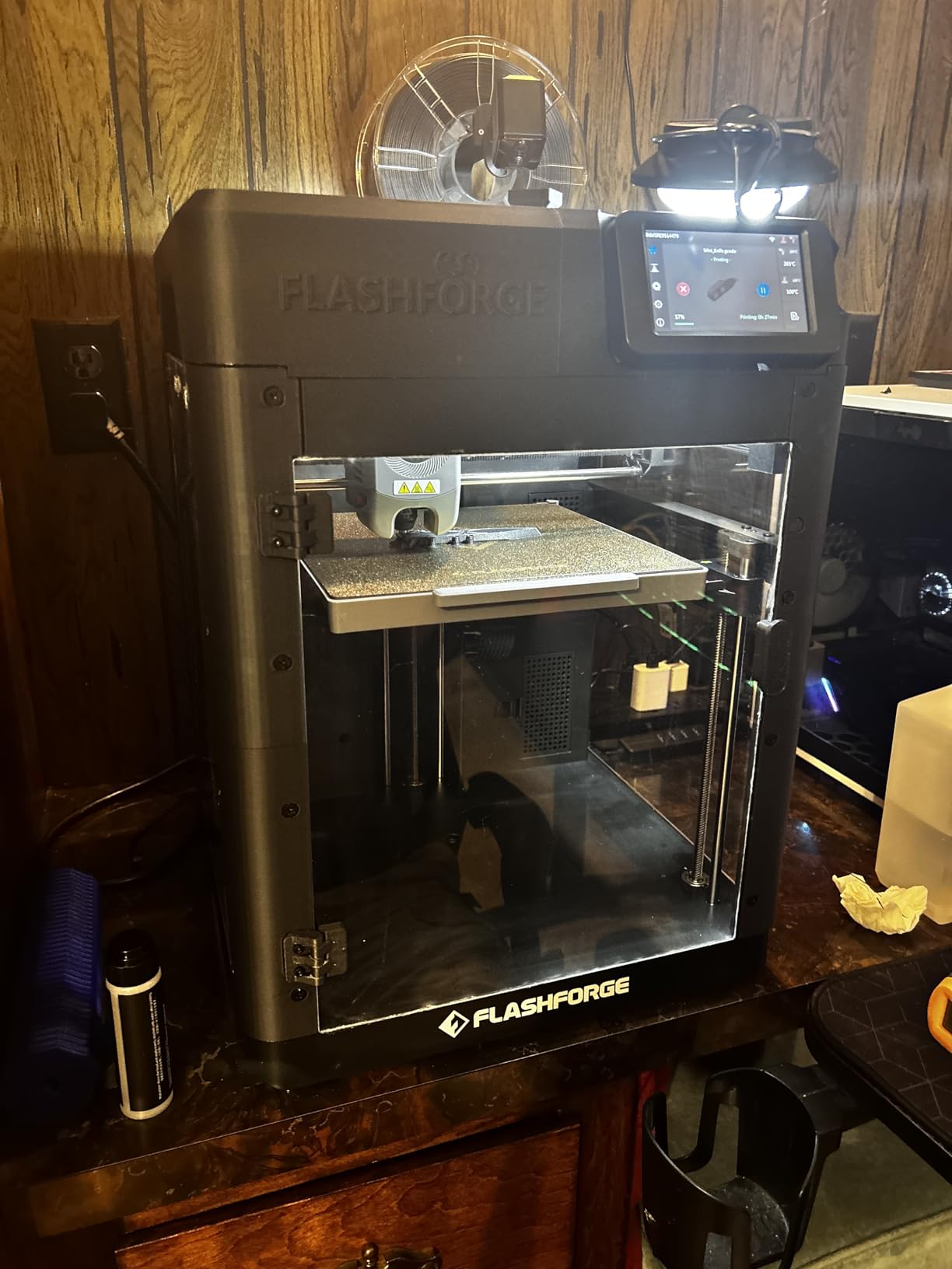 FLASHFORGE Adventurer 5M 3D Printer with Fully Auto Leveling, Max 600mm/s High Speed Printing, 280°C Direct Extruder with 3S Detachable Nozzle, CoreXY All Metal Structure, Print Size 220x220x220mm - Customer Photo 2