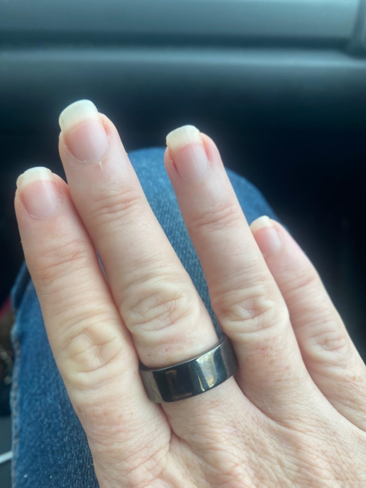 ULTRAHUMAN Ring AIR- Sleep-Tracking, Movement & Recovery,HRV, 6 Days Battery Life with Lifetime Free Subscription (Aster Black, 8) - Customer Photo 1