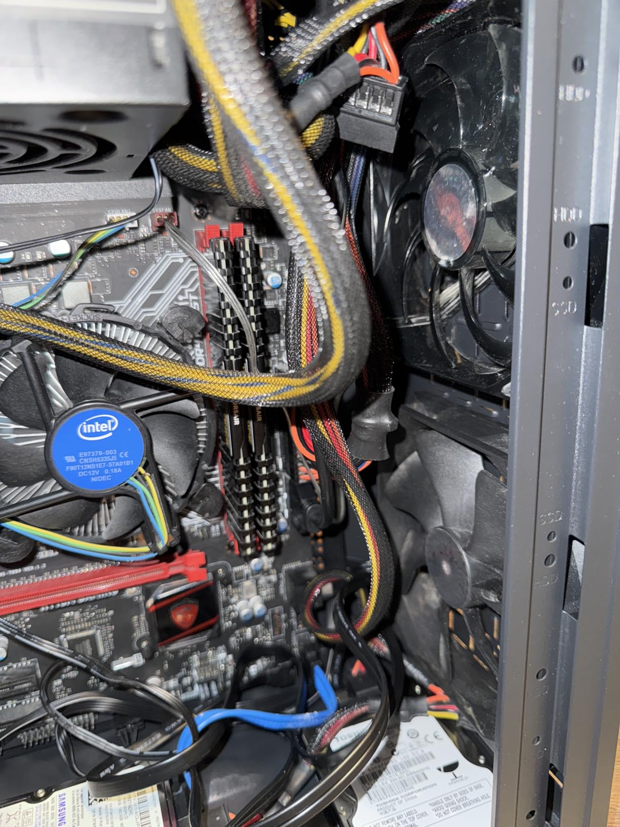 matx case,High Airflow Micro ATX PC Case, Support MATX, Mini-ITX, Micro ATX case Slim with USB3.0x1 I/O Port, Black with 80MM Fans - Customer Photo 1