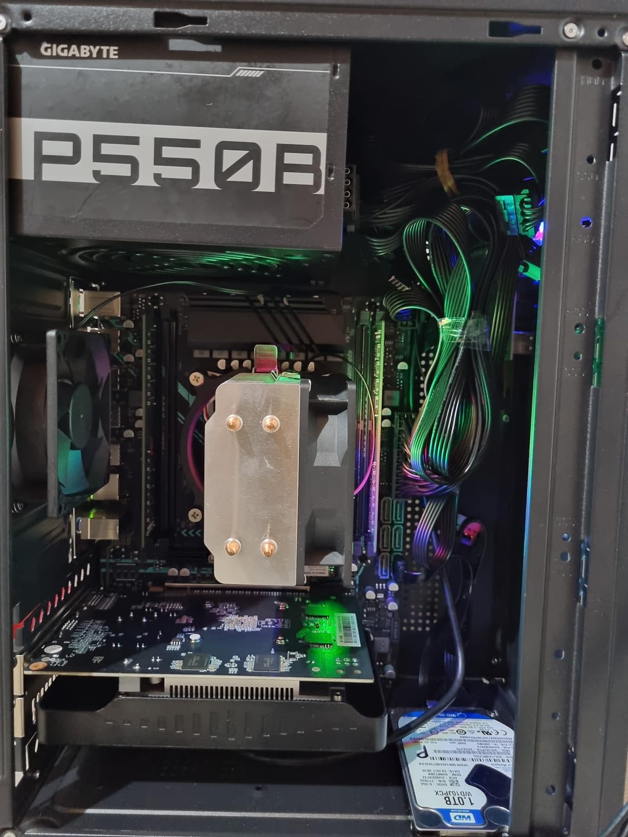 matx case,High Airflow Micro ATX PC Case, Support MATX, Mini-ITX, Micro ATX case Slim with USB3.0x1 I/O Port, Black with 80MM Fans - Customer Photo 2