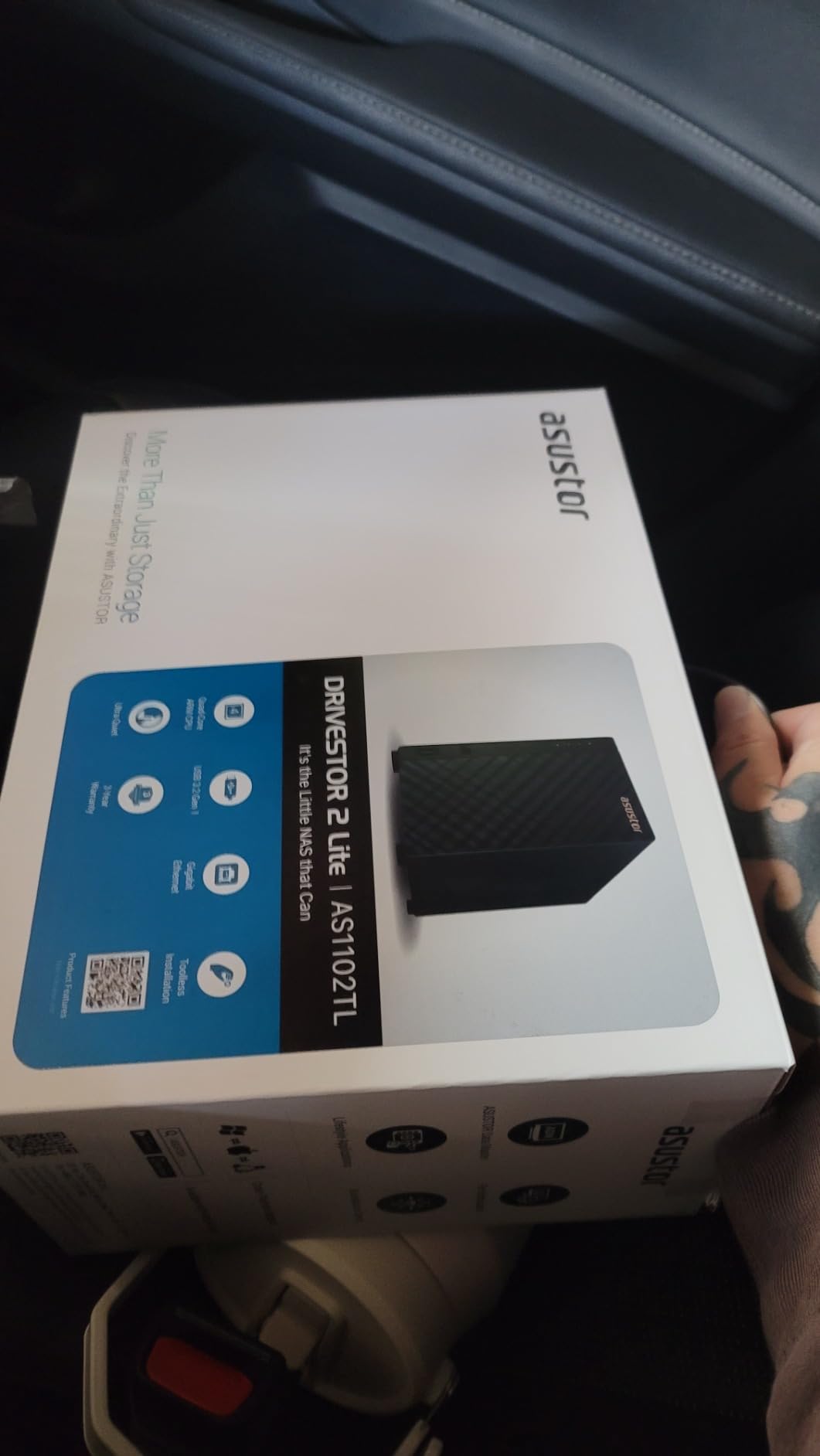 Asustor Drivestor 2 Lite AS1102TL, 2 Bay NAS, 1.7GHz Quad Core, 1GbE Port, 1GB RAM DDR4 - Customer Photo 1