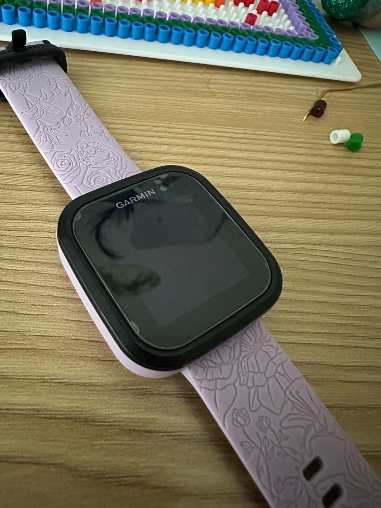 Garmin Bounce™, Kids Smartwatch, Two-Way Text and Voice Messaging, Location Tracking, Black Camo - Customer Photo 2