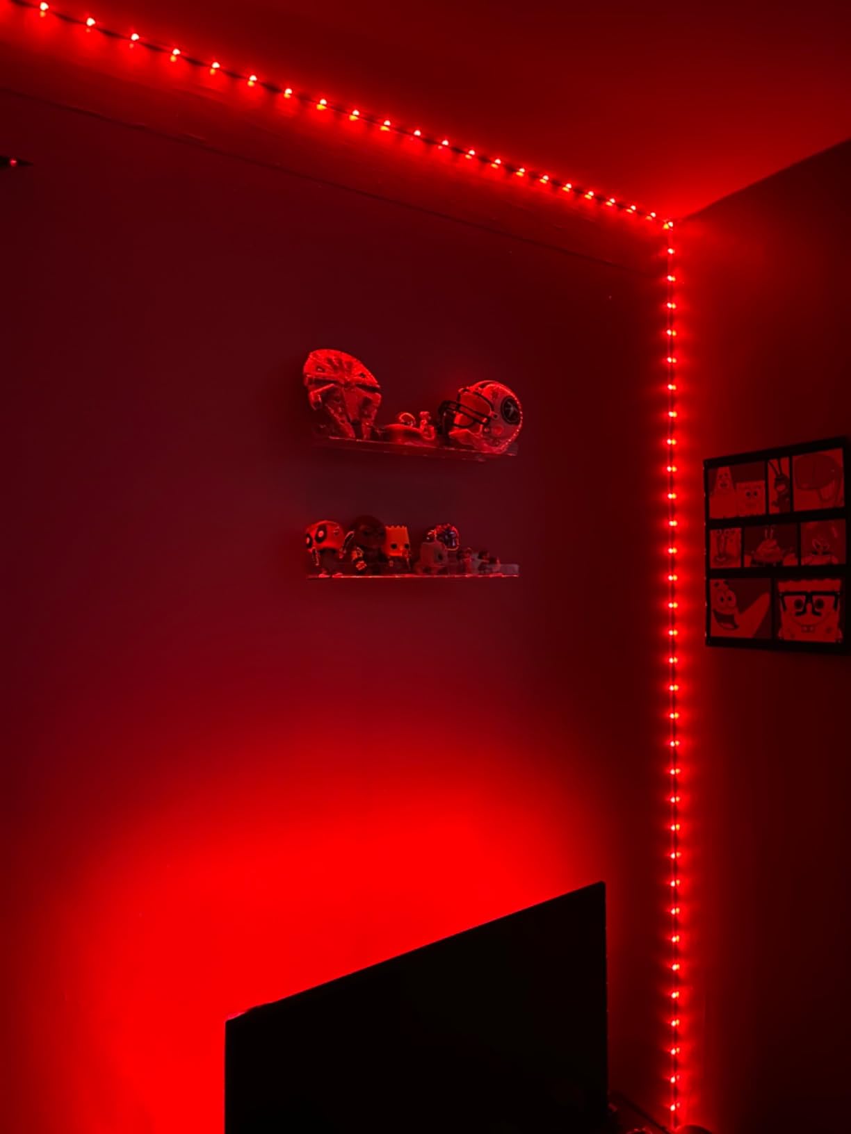 DAYBETTER Smart WiFi Led Lights 100ft - Led Strip Lights Work with Alexa and Google Assistant RGB Strip Lighting Music Sync Color Changing with App Voice Remote Control for Room Bedroom Decor 50ft*2 - Customer Photo 2