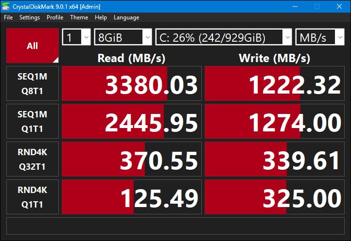 Crucial T500 1TB Gen4 NVMe M.2 Internal Gaming SSD, Up to 7300MB/s, Laptop & Desktop Compatible + 1mo Adobe CC All Apps - CT1000T500SSD8 - Customer Photo 1