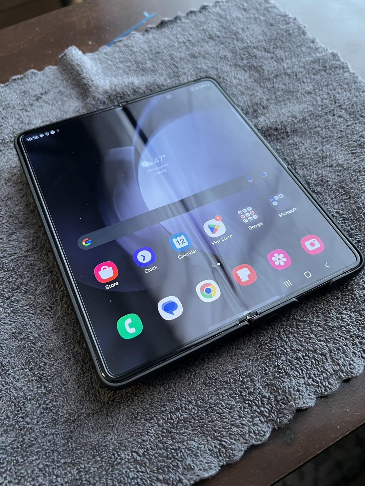 SAMSUNG Galaxy Z Fold 5 5G US Version, 512GB, Phantom Black - Unlocked (Renewed) - Customer Photo 2