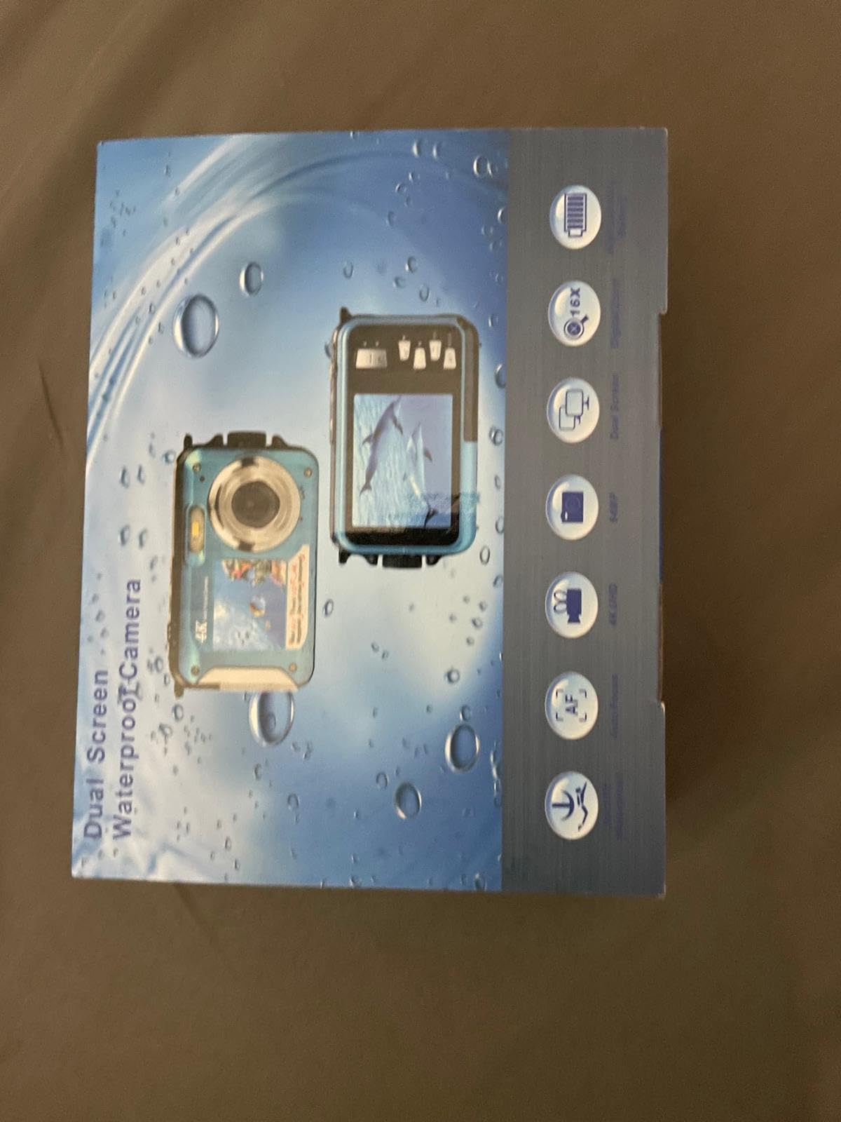 4K Underwater Camera 11FT Waterproof Camera with 32GB Card 56MP Autofocus Dual-Screen Selfie Underwater Camera for Snorkeling Waterproof Compact Floatable Digital Camera 1250mAh Battery Type-C (Blue) - Customer Photo 4