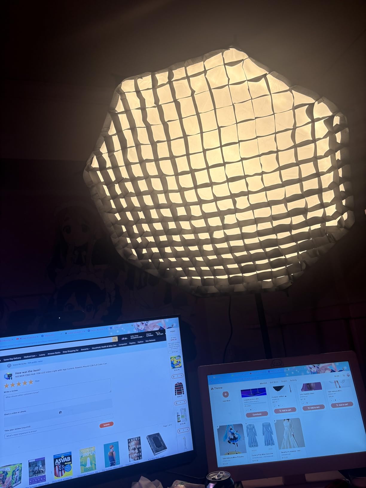 NEEWER CB100C 130w RGB LED Video Light, APP/2.4G Control 360° Full Color 2700K-6500K 27000lux/m COB Bowens Mount Silent Continuous Output Lighting TLCI/CRI97+ 17 Scenes for Video Recording Photography - Customer Photo 3