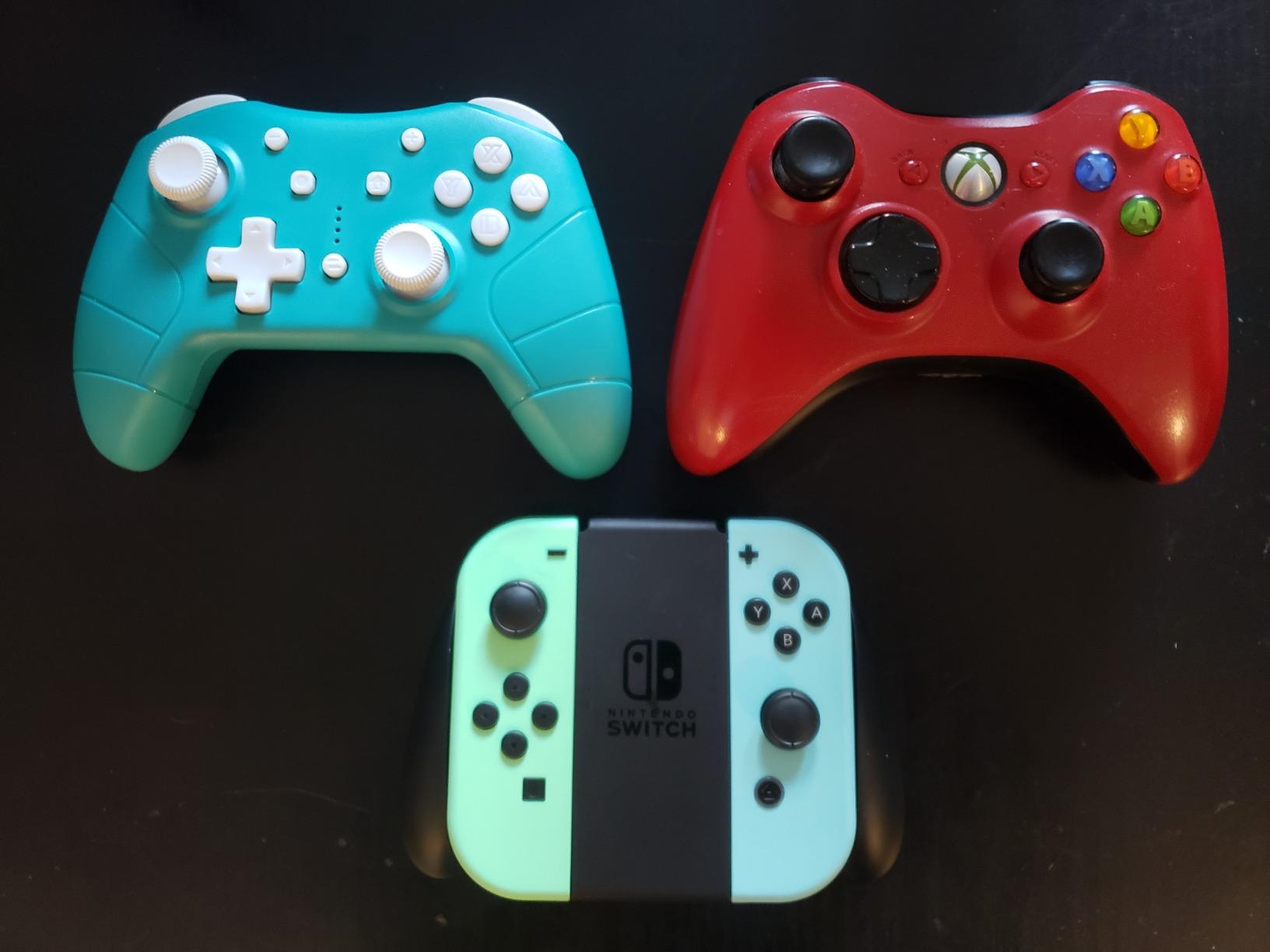 FUNLAB Cute Switch Pro Controller Wireless Compatible with Nintendo Switch 2/OLED/Lite, Grily Hall Effect Controller, Firefly Bluetooth Remote Gamepad Pink with 7 LED Colors/Paddle/Turbo- Cat Paw Pattern - Customer Photo 3