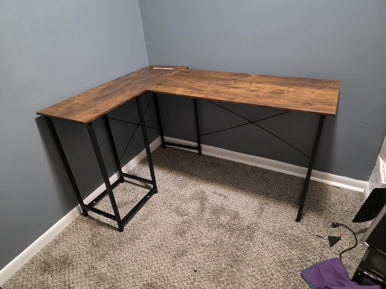 AODK L Shaped Gaming Desk with 4 Drawers, 61