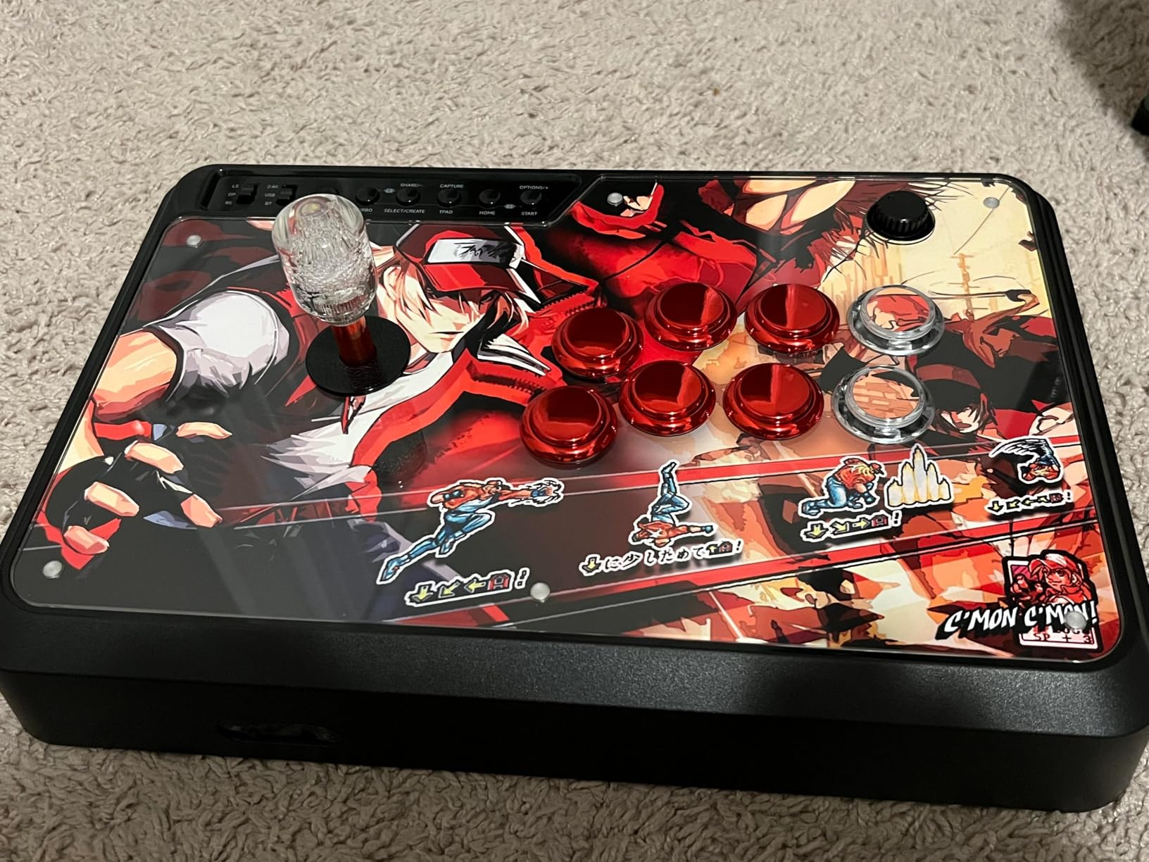MAYFLASH Arcade Stick F700 for PS5, PS4, Switch, Switch 2, Windows, Apple, Android and more. Fight Stick Support Wireless Bluetooth, 2.4G Receiver and Wired Connection - Customer Photo 1