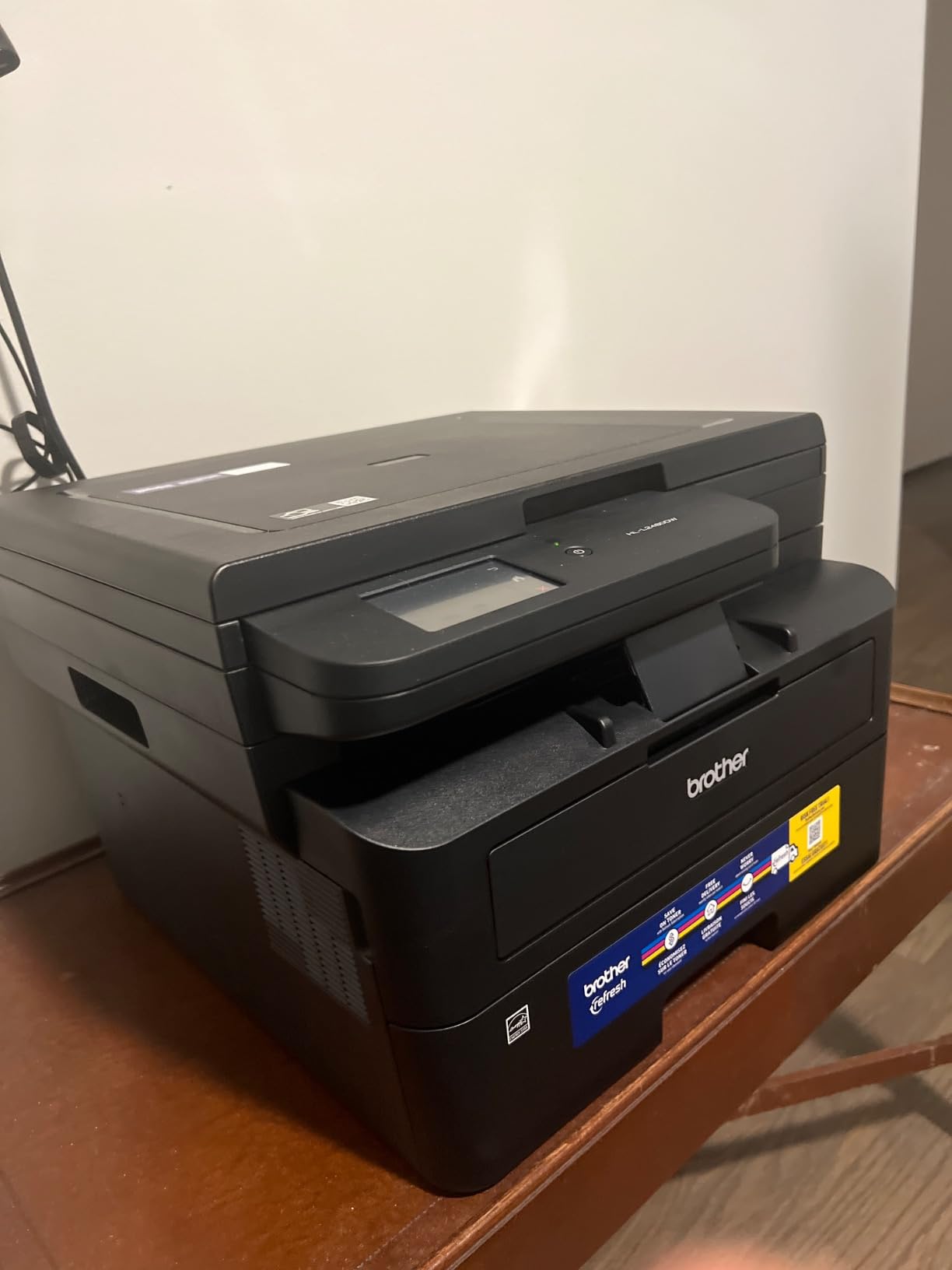 Brother HL-L2480DW Wireless Compact Monochrome Multi-Function Laser Printer with Copy and Scan, Duplex, Mobile, Black & White | Includes Refresh Subscription Trial(1), Works with Alexa - Customer Photo 2