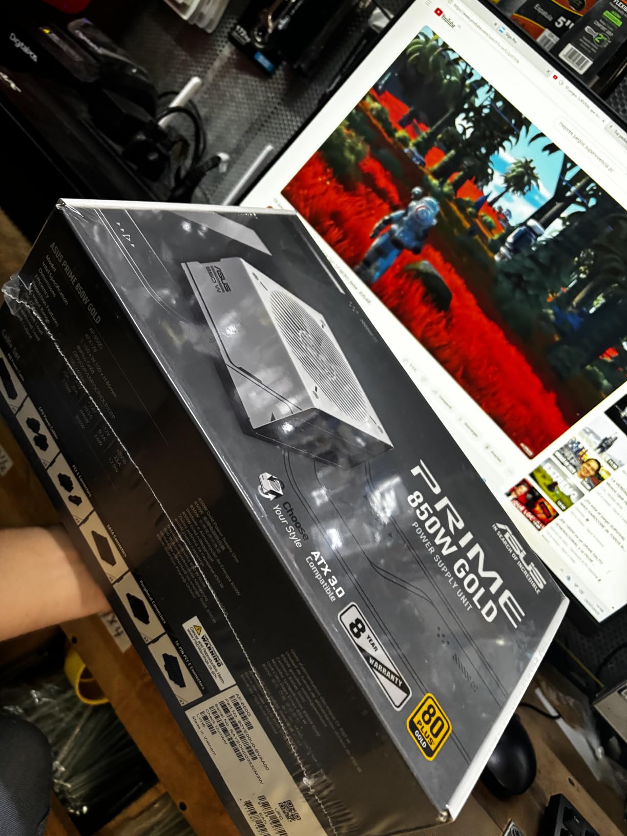 ASUS Prime 850W Gold (850 Watt, ATX 3.0 Compatible, Fully Modular Power Supply, 80+ Gold Certified, Dual Ball Bearings, Two Color Options in One, 8-Year Warranty) - Customer Photo 5