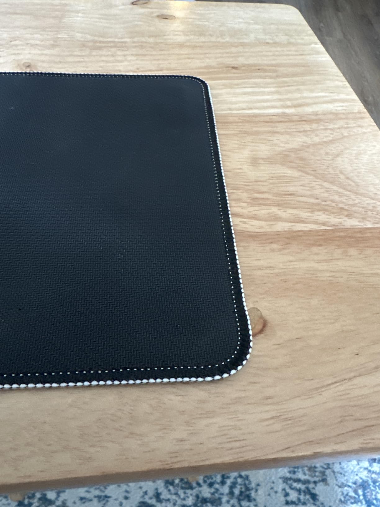 Square Mouse Pad with Stitched Edge, Premium Mousepad Washable Cloth. Computer Mouse Pad with Non-Slip Rubber Base, Mouse Pads for Computers Laptop Mouse 9.25x7.75x0.12 inch-Bohemia - Customer Photo 2