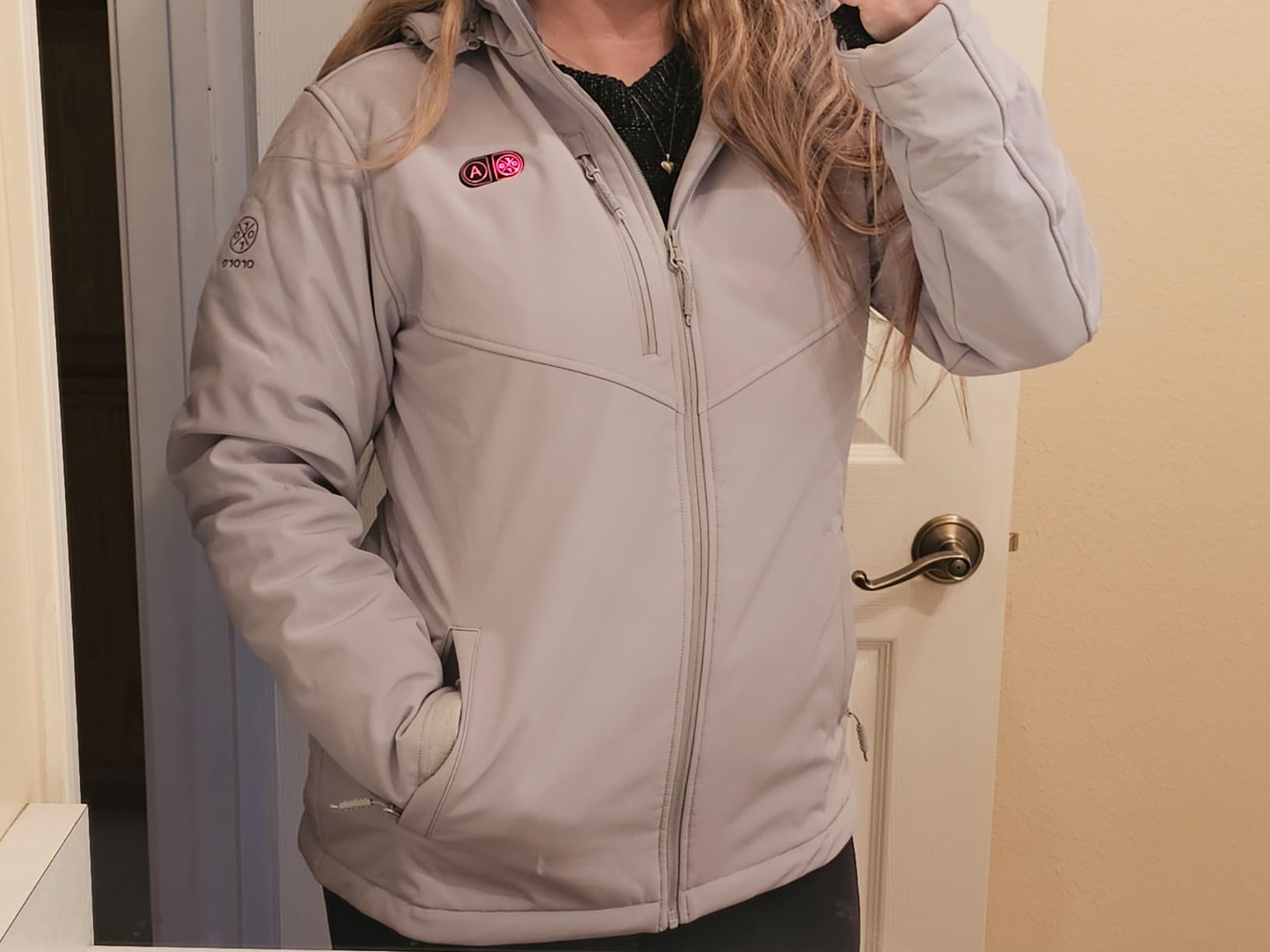 ORORO Women's Dual Control Heated Jacket with 5 Heat Zones (Pocket Heating) (Charger Not Included) - Customer Photo 2