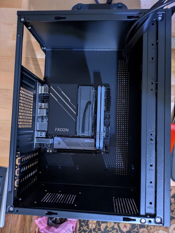 Micro ATX Case PC Case: MATX Case Mini PC ITX Desktop Computer Case Support Micro ATX MATX DTX ITX Mini PC with USB3.0, Support 3.5'' HDD (Black) - Customer Photo 2
