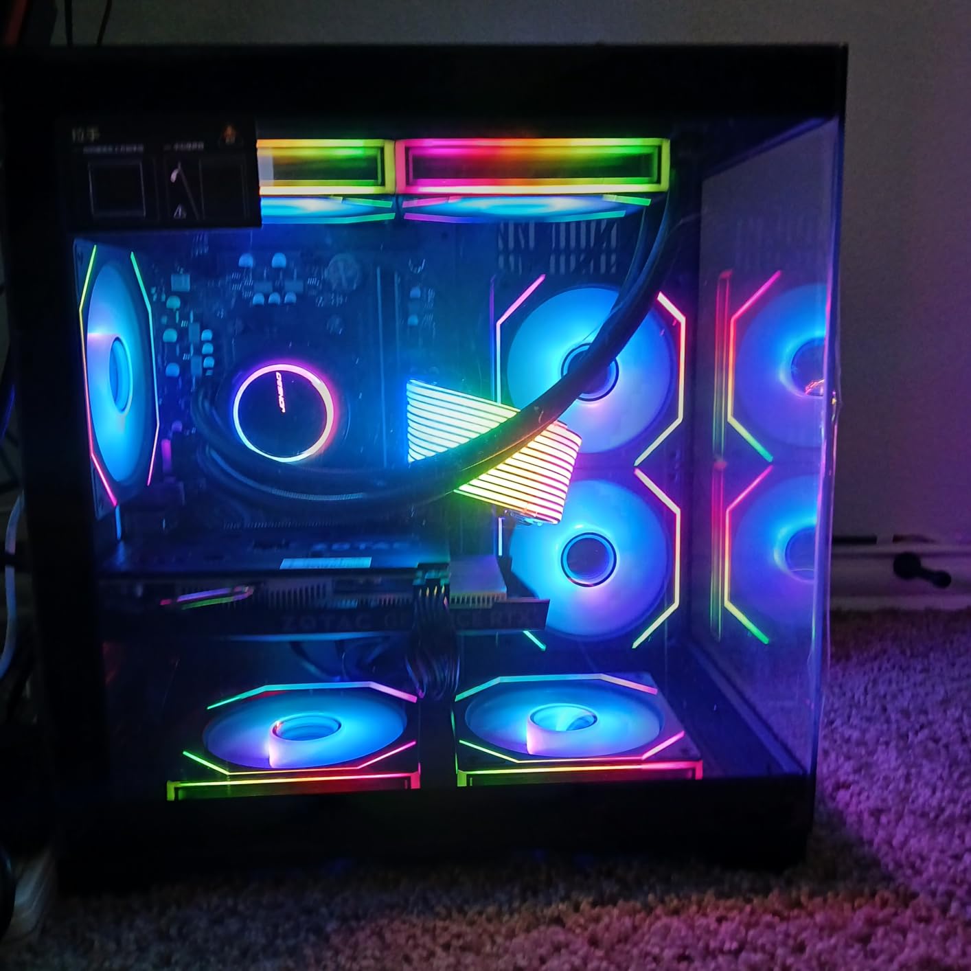 Gaming PC Desktop -AMD Ryzen 7 5700X 3.4 GHz -GeForce RTX 5060 8GB -32GB DDR4 RAM -1TB M.2 +2TB SATA SSD -240mm AIO Water Cooled -WiFi & BT -Win 11 Pro RGB Prebuilt Tower Computer -White - Customer Photo 1