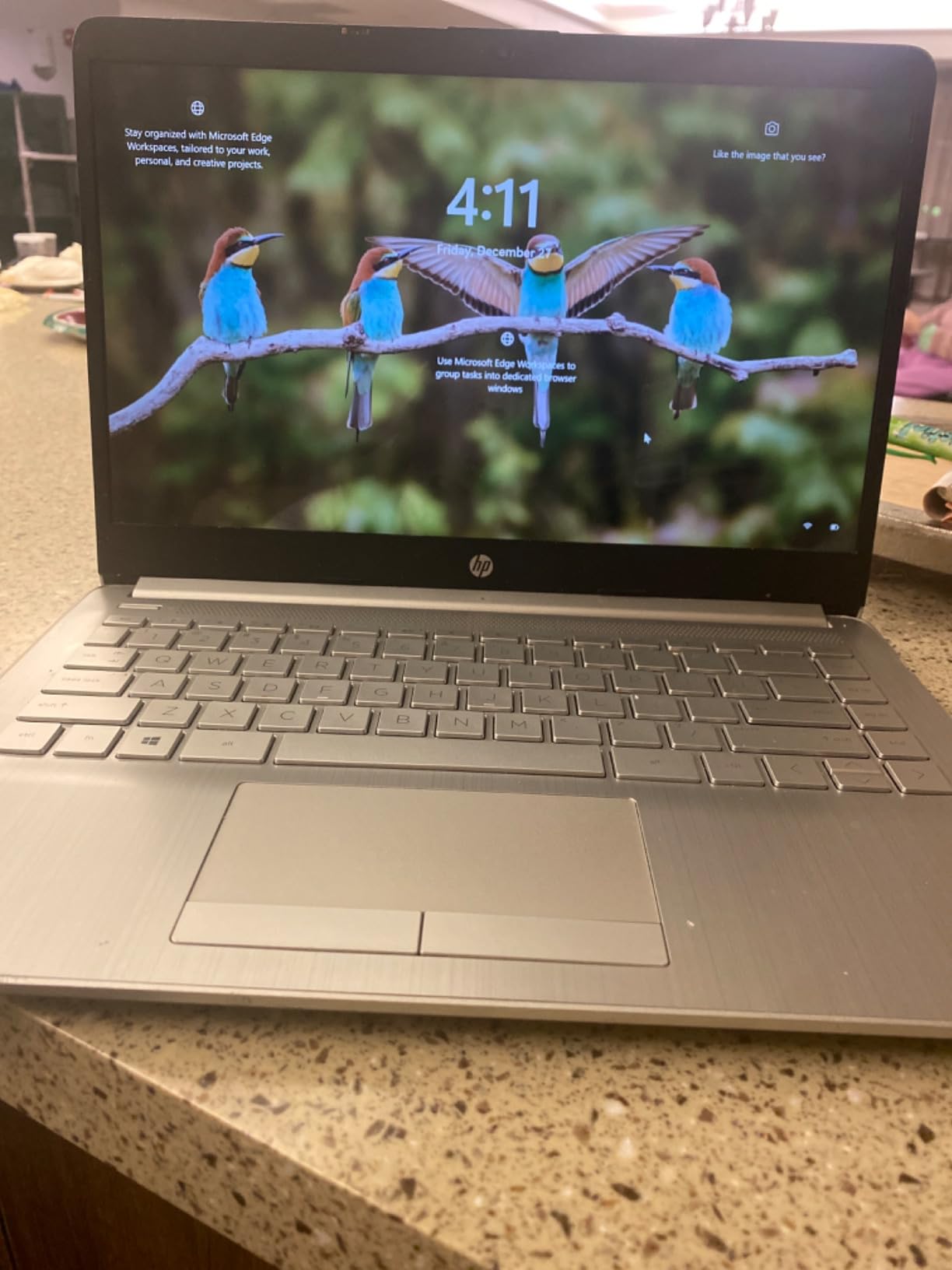 HP 15.6 HD Premium Chromebook, Intel Celeron N Processor 3.7GHz Turbo Speed, 8GB Ram, 64GB SSD, Ultra-Fast WiFi Up to 1700 Mbps, Chrome OS, Arctic Sliver - Customer Photo 2