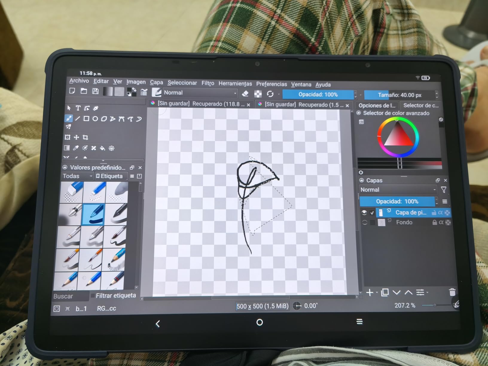 XPPen Magic Drawing Pad 12.2 Inch Standalone Drawing Tablet No Computer Needed with 16384 Pressure Levels X3 Pro Slim Stylus Tilt Support Paper-Like Screen 8GB + 256GB for Digital Drawing Artists - Customer Photo 3