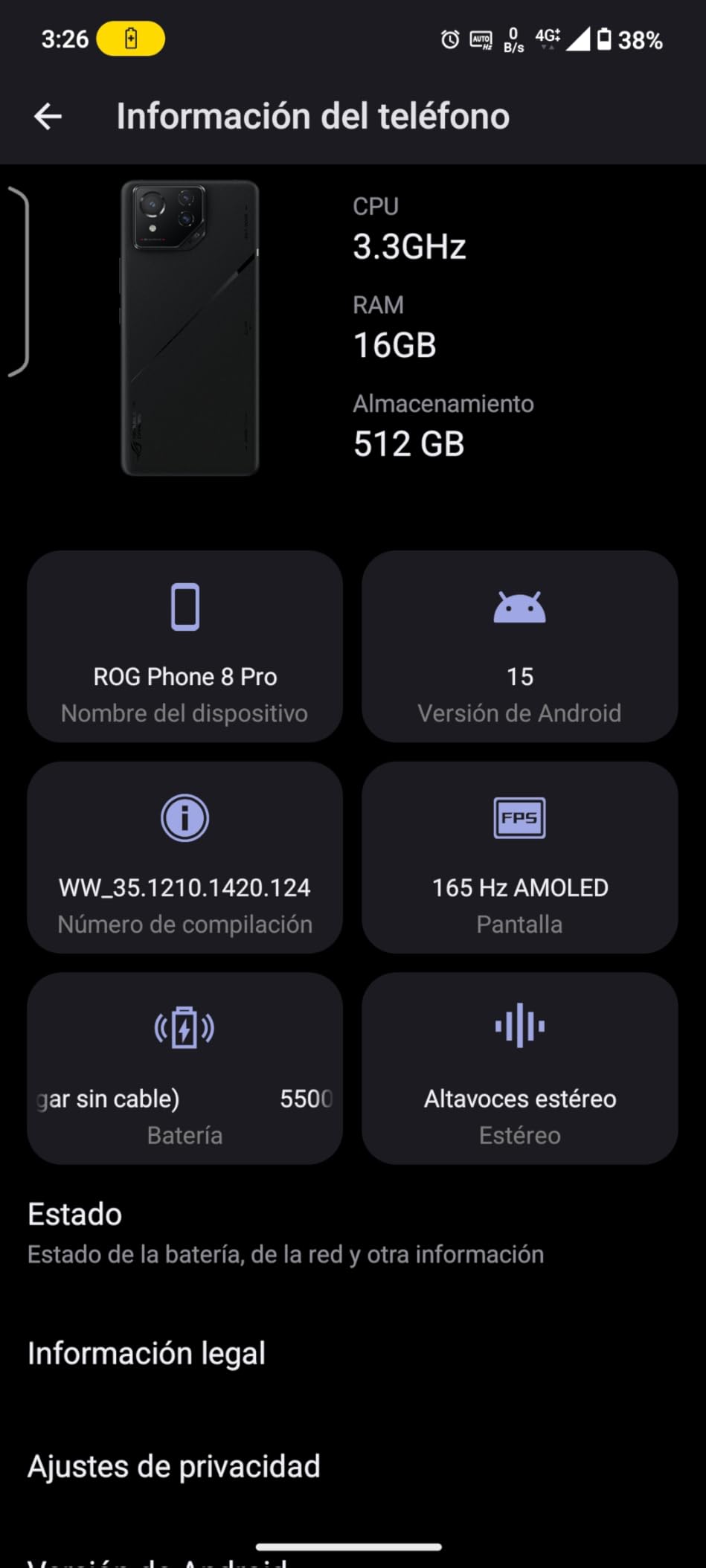 ASUS ROG Phone 8 Pro Unlocked Android Phone, US Version, 6.78