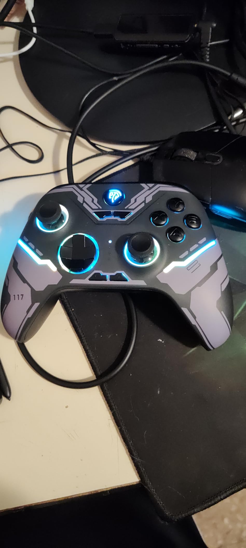 EasySMX X15 PC Controller - Enhanced Wireless Bluetooth Controller with Hall Joysticks/Hall Triggers/RGB Lighting - No Stick Drift, No Dead Zone - Work for Windows PC, Android, Steam and Switch - Customer Photo 3
