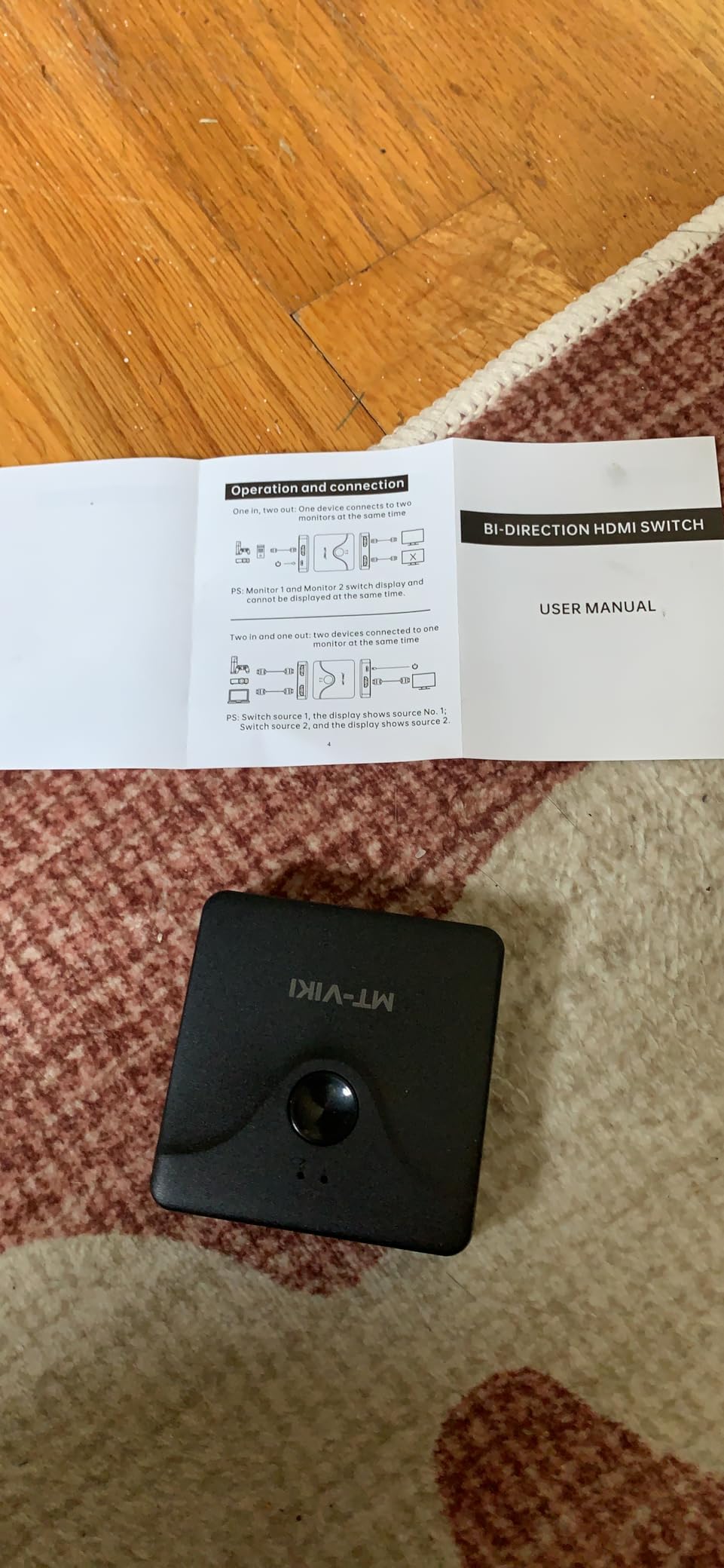 MT-VIKI 4K HDMI Switch 2 in 1 Out Bi-Directional HDMI 2.0 Switcher Splitter 1 in 2 Out (One Display at a Time), 4K@60Hz, HDR, 3D, Compatible with Xbox PS5 Customer Review MT-VIKI 4K HDMI Switch 2 in 1 Out Bi-Directional HDMI 2.0 Switcher Splitter 1 in 2 Out (One Display at a Time), 4K@60Hz, HDR, 3D, Compatible with Xbox PS5 - Customer Photo 4