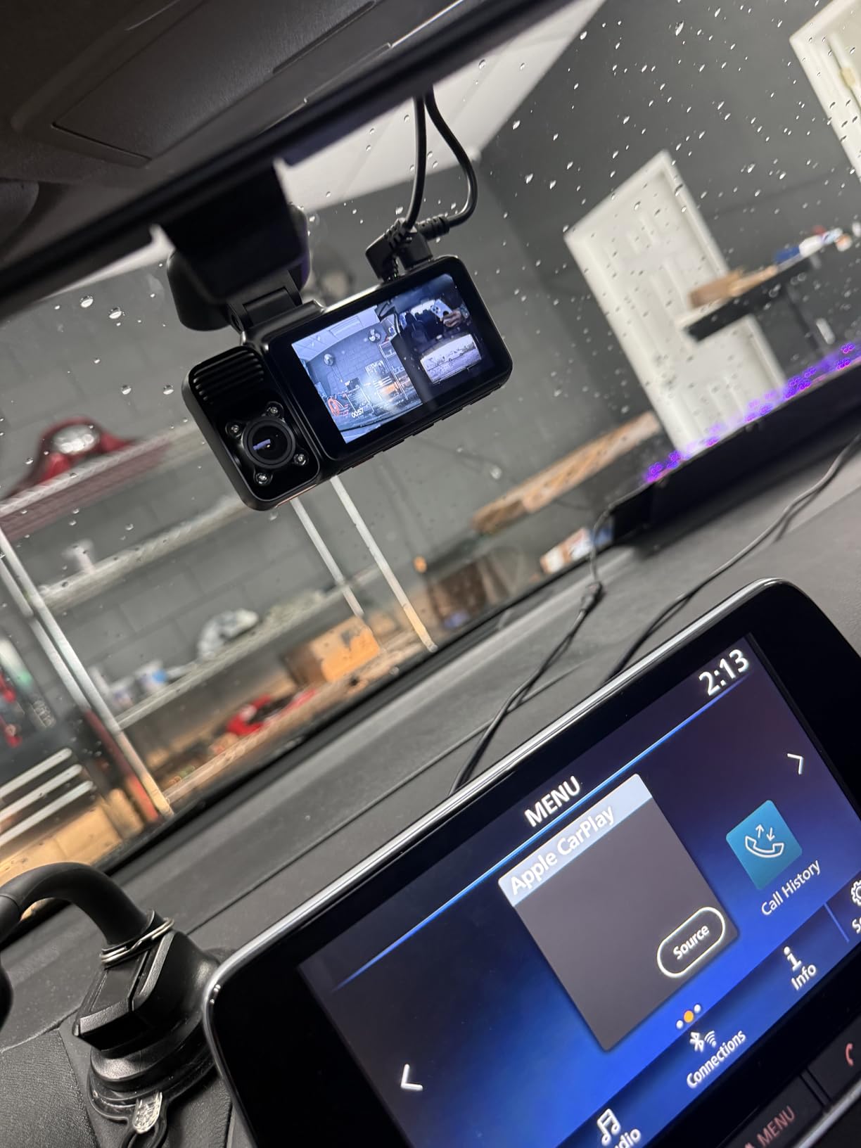 REDTIGER F17 4K 3 Channel Dash Cam, 5GHz WiFi Built-in GPS with 64GB Card, 2160P+1080P+1080P Front and Rear Inside, Triple Car Camera with 3 Inch Screen, IR Night Vision, G Sensor, WDR, Parking Mode - Customer Photo 1
