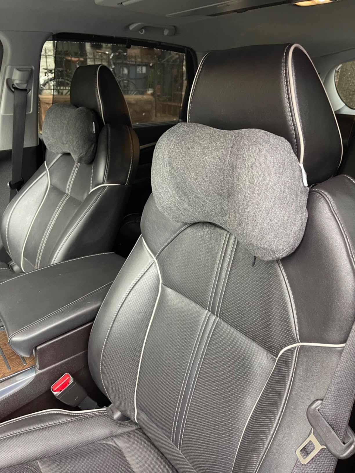 Car Neck Pillow, 2pcs Memory Foam Ergonomic Neck Pillow and Seat Headrest for Driving Fatigue Relief, Comfort and Support Your Neck - Customer Photo 2