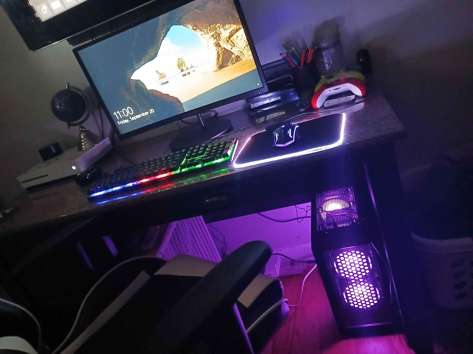 STGAubron Gaming PC Computer Desktop, Radeon RX 560 4G GDDR5, Intel Core i5 3.2G up to 3.6G, 16G RAM, 512G SSD, 600M WiFi, BT 5.0, RGB Fan x 3, Windows 11 Home - Customer Photo 3