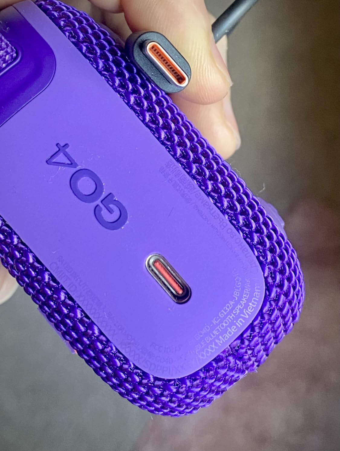 JBL Go 4 - Ultra-Portable, Waterproof and Dustproof Bluetooth Speaker, Big Pro Sound with Punchy bass, 7-Hour Built-in Battery, Made in Part with Recycled Materials (Blue) - Customer Photo 1