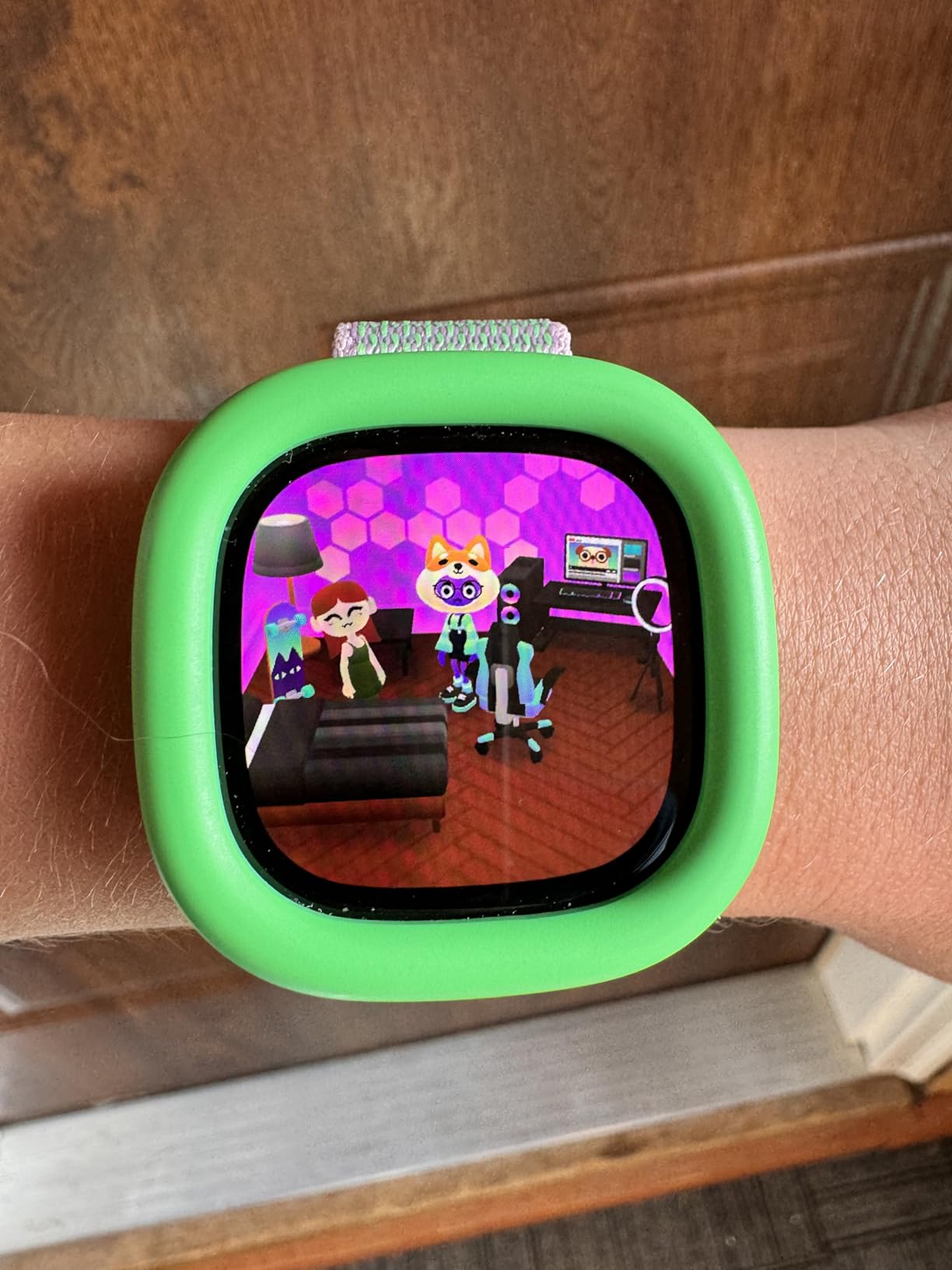 Fitbit Google Ace LTE - Kids Smartwatch with Call, Message, GPS, and Activity-Based Games, Ace Pass Data Plan Required - Mild - Strange Arcade - Customer Photo 2