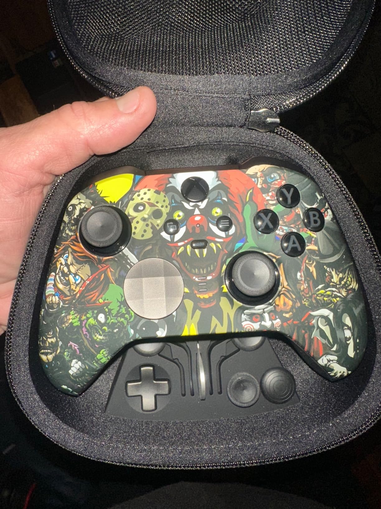 Custom Controllerzz Elite Series 2 Controller Compatible With Xbox One, Xbox Series S, and Xbox Series X (Golden Waves) - Customer Photo 3
