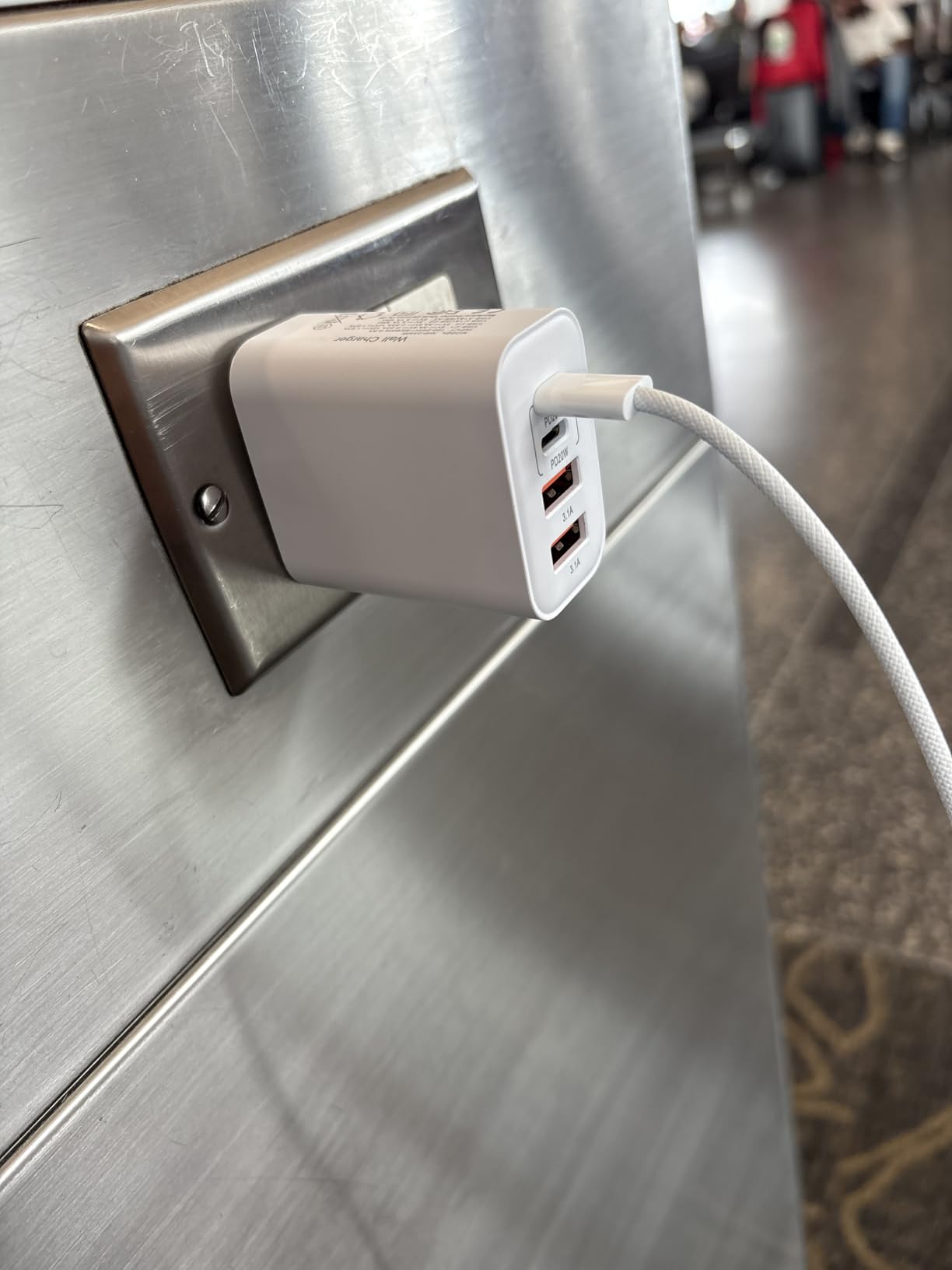 USB C Charger Block, 40W 4 Ports Type C Fast Phone Charging Blocks Cube PD USBC Wall Plug+QC 3.0 USB A Charger Brick Box Power for iPhone 17/16/15/14/13/12 Pro Max, iPad, Samsung Galaxy, Pixel, 2Pack - Customer Photo 1