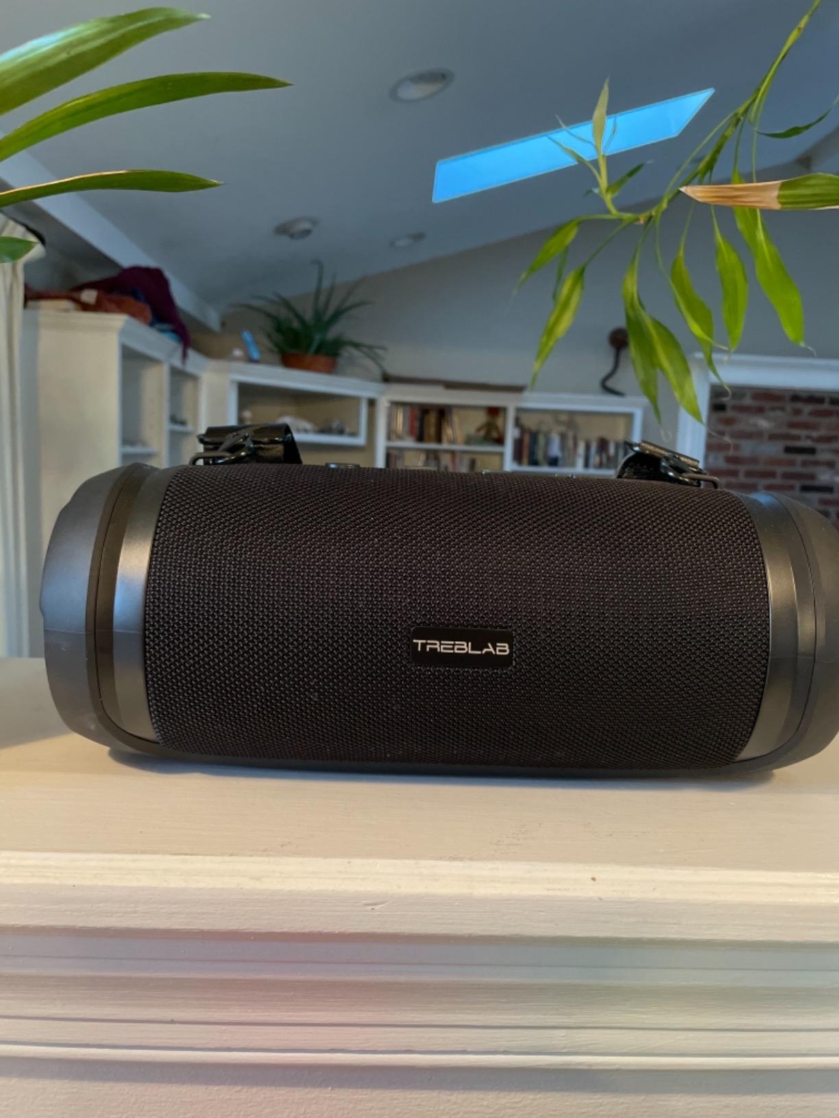 TREBLAB Ultra Loud Wireless Speaker - 60W Stereo Sound with Deep Bass, 20H Playtime, Powerbank, Waterproof, Loudest Portable Bluetooth Speaker for Home, Outdoor Party, Beach, Work, Travel, HD-Max - Customer Photo 5