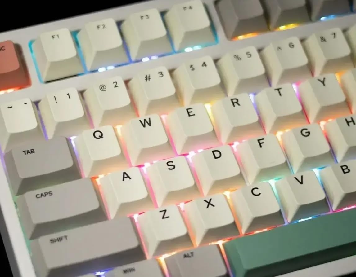 GK GAMAKAY TK75 SE 75% Mechanical Keyboard with Knob Control, Hot Swap RGB Bluetooth 5.0/2.4GHz Wireless/USB-C Wired PBT Cherry Profile 81 Keys Keycaps Gaming Keyboard (Retro-Outemu Yellow Switch) - Customer Photo 3