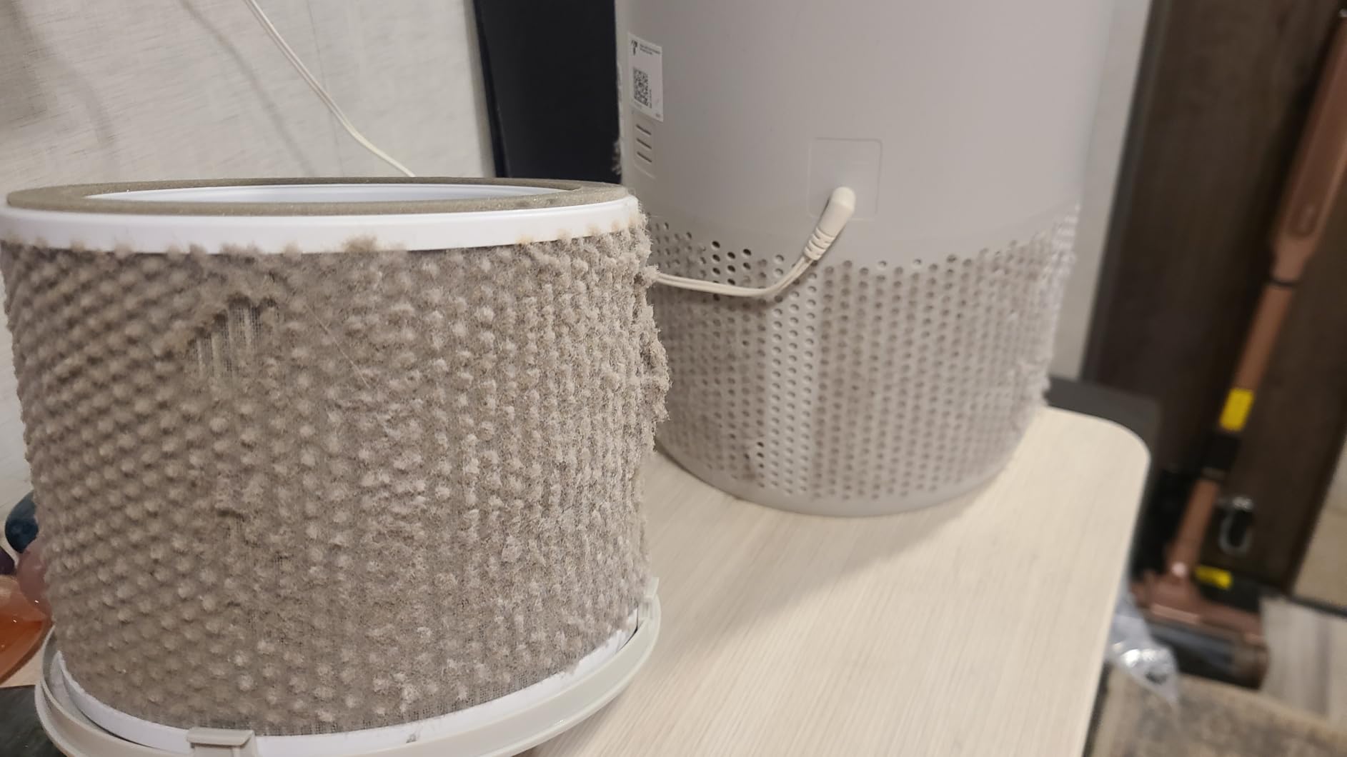MIKO Air Purifier for Bedroom with 3-in-1 HEPA Filter & Sleep Mode, Whisper Quiet, Covers Up to 1200 ft, Smart Wi-Fi App Control - Removes Smoke, Allergens, Pets Hair, Dust, Odors, Pollutants - Customer Photo 2