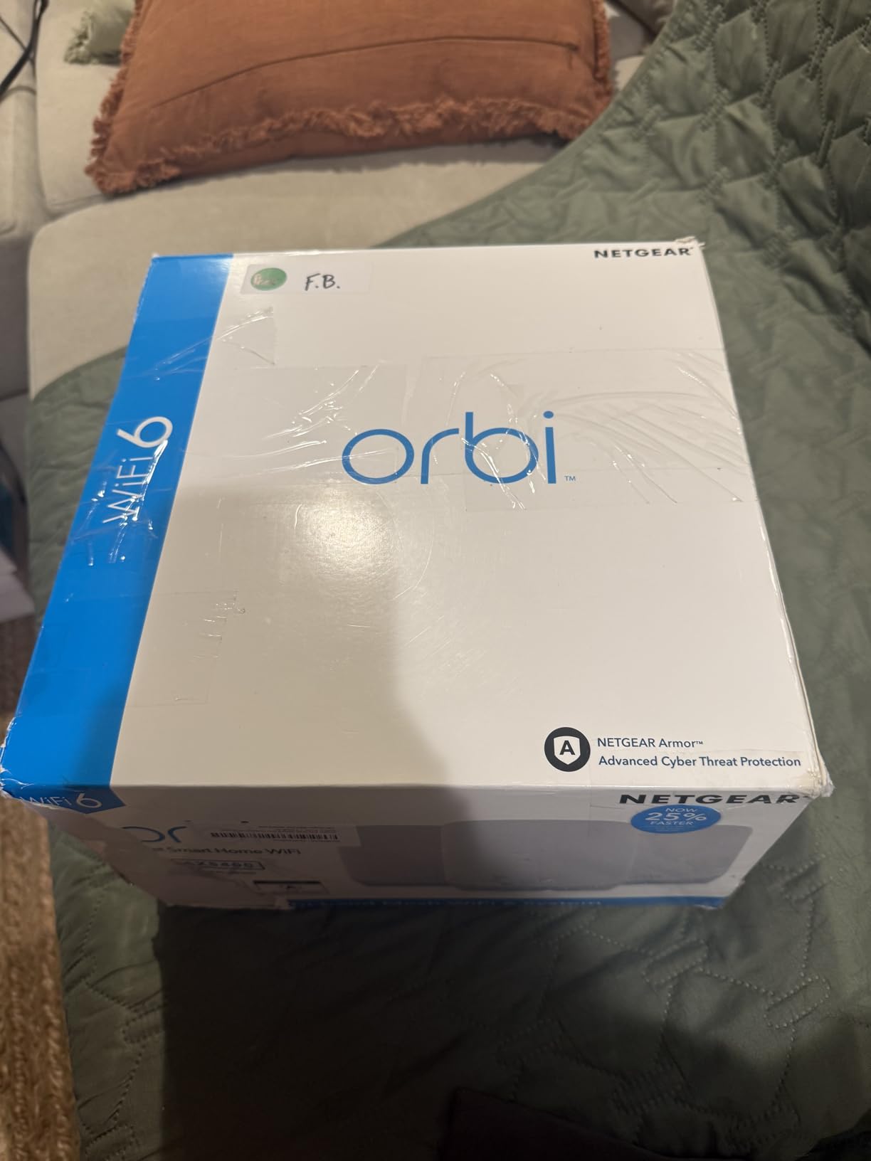 NETGEAR Orbi Whole Home Tri-Band WiFi 6 Mesh Network System (RBK753P) – Router with 2 Satellite Extenders – Security Features - Coverage up to 7,500 sq. ft., 75 Devices - AX5200 (Up to 5.2Gbps) - Customer Photo 5