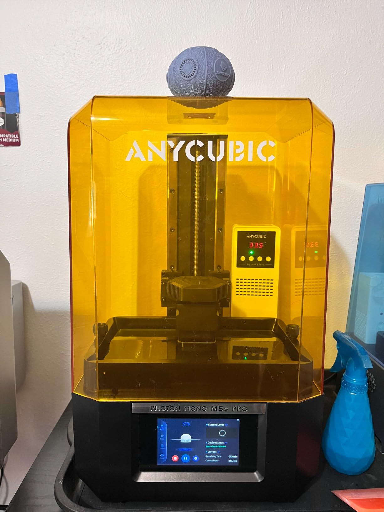 ANYCUBIC Photon Mono M7 Resin 3D Printer, 10.1 inch 14K HD Screen with COB LighTurbo 3.0 System, 150mm/h Fast Printing, Intelligent 3D Resin Printer, Build Volume of 8.77''x4.96''x9.05'' - Customer Photo 3