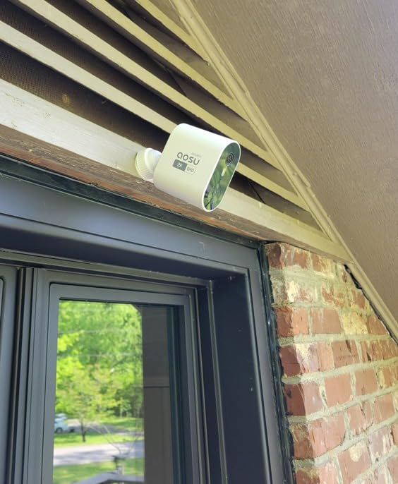 AOSU Security Cameras Outdoor Wireless, 4-Cam-Kit, 166° Ultra-Wide-Angle, Battery Powered, No Subscription, Home Security Cameras System with 2K Color Night Vision, Spotlight, Easy Setup, Motion Alert - Customer Photo 2