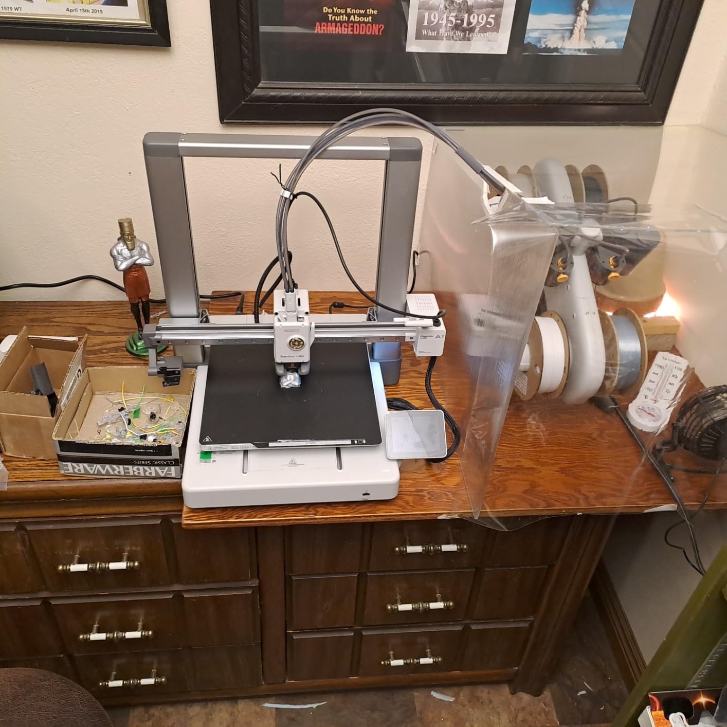 Bambu Lab A1 Combo, A1 3D Printer and AMS lite, Support Multi-Color 3D Printing, High Speed & Precision, Full-Auto Calibration & Active Flow Rate Compensation, ≤48 dB Quiet FDM 3D Printers - Customer Photo 3
