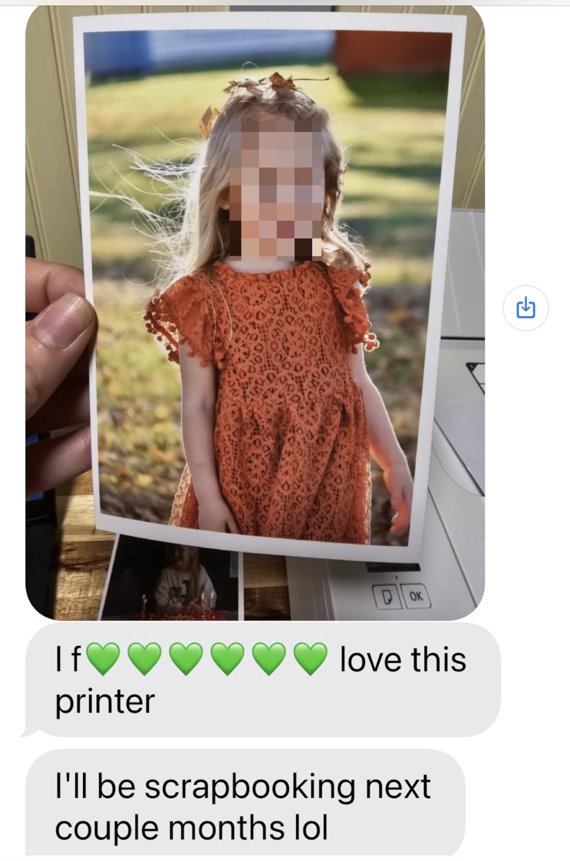 Canon PIXMA TS3720 Wireless All-in-One Printer (6671C022) - Customer Photo 5