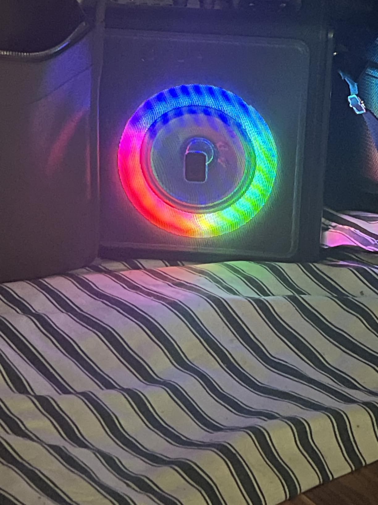 CYY Karaoke Machine, Portable Bluetooth Speaker with 2 Wireless Microphones customer photo 2