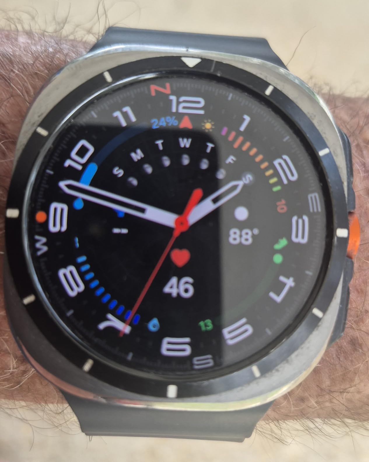 Samsung Galaxy Watch Ultra (2024) 47mm LTE AI Smartwatch w/Energy Score, Wellness Tips, Heart Rate Tracking, Sleep Monitor, Fitness Tracker, GPS, Titanium Silver [US Version, 1Yr Manufacturer Warranty] customer photo 2