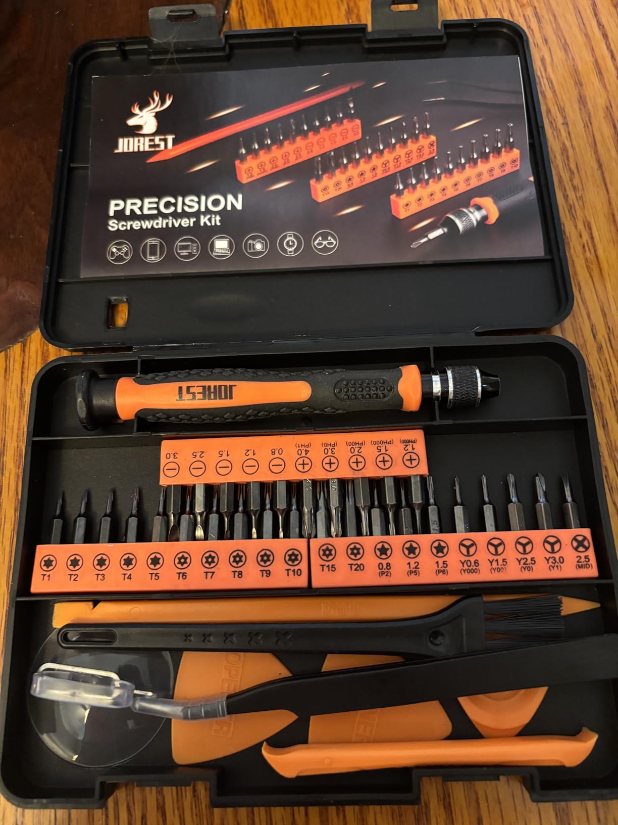 JOREST 152 in 1 Precision Screwdriver Set, Father Day Gifts for Husband Dad, Magnetic Repair Tool Kit for Electronics, Macbook, Laptop, PC, RC, PS5, iphone,Jewelers, XBOX, Glasses customer photo 1