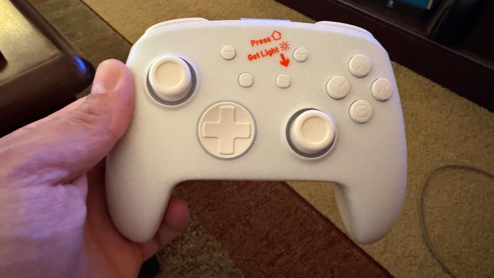 FUNLAB Switch Pro Controller Wireless White Compatible with Nintendo Switch 2/OLED/Lite, Firefly Bluetooth Remote Gamepad with Hall Effect Joysticks/RGB 7 LED Colors/Paddle/Turbo/Motion Control - Customer Photo 1