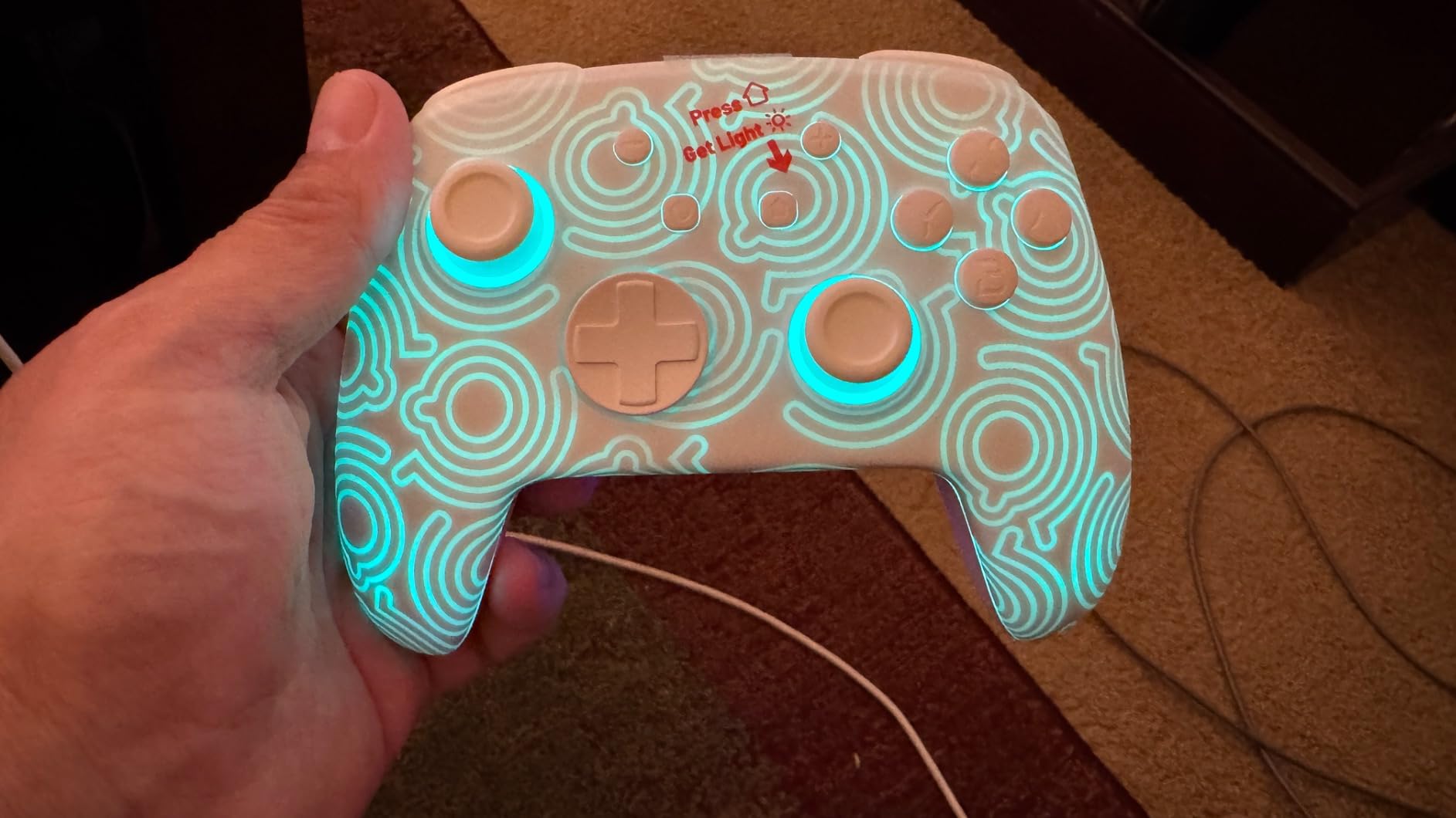 FUNLAB Switch Pro Controller Wireless White Compatible with Nintendo Switch 2/OLED/Lite, Firefly Bluetooth Remote Gamepad with Hall Effect Joysticks/RGB 7 LED Colors/Paddle/Turbo/Motion Control - Customer Photo 2