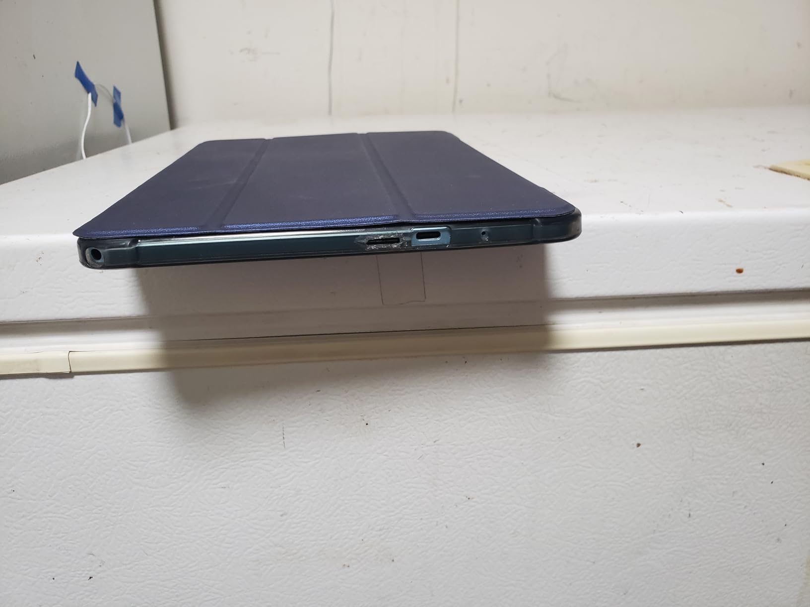 Android 15 Tablet,11 Inch Tablets with Octa Core Processor, 12GB RAM + 128GB ROM 1TB Expand, Widevine L1, 8000mAh Battery, 2.4/5Ghz Dual Band WiFi/GPS/FM Radio,5/8MP Cameras, Case Included - Blue - Customer Photo 1
