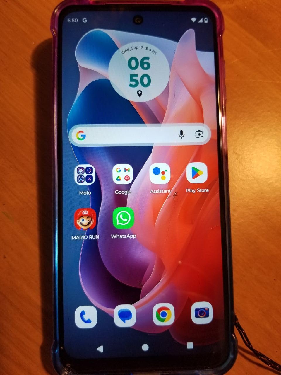 Motorola Moto G Play | 2024 | AT&T Unlocked 4G LTE | 4/64GB | 50 MP Camera | Sapphire Blue (Renewed) - Customer Photo 1
