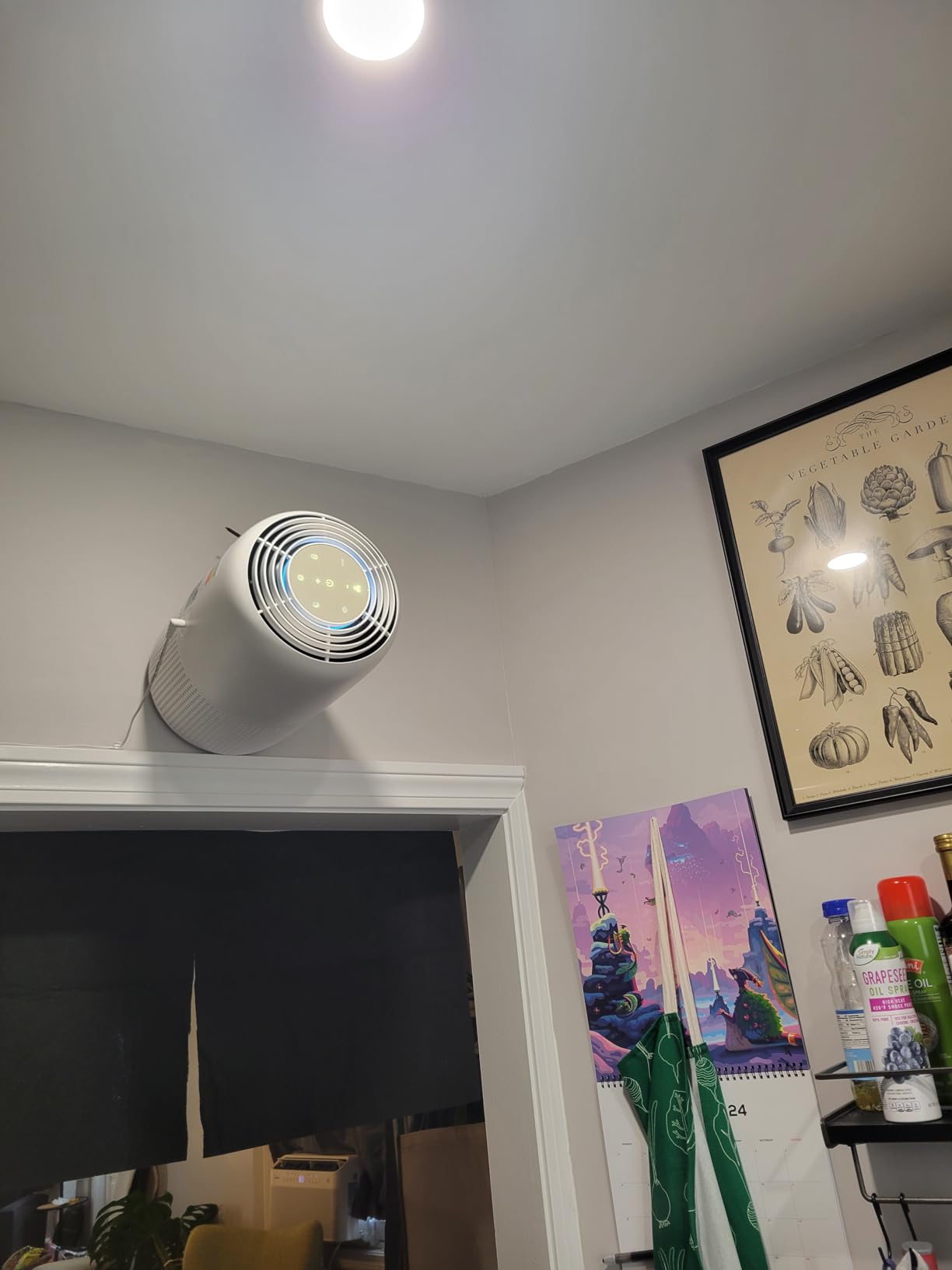 MIKO Air Purifier for Bedroom with 3-in-1 HEPA Filter & Sleep Mode, Whisper Quiet, Covers Up to 1200 ft, Smart Wi-Fi App Control - Removes Smoke, Allergens, Pets Hair, Dust, Odors, Pollutants - Customer Photo 1